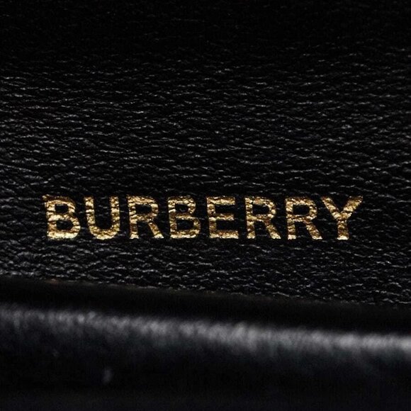 Burberry House Check/Black Leather Jessie Mini Wallet on Chain Bag - Picture 6 of 12
